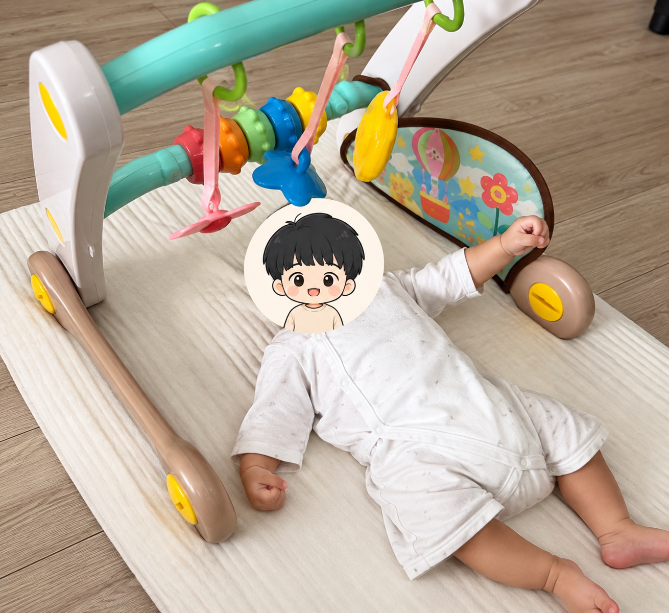 スマート知育ジム＆ウォーカーで遊ぶ0歳頃の長男