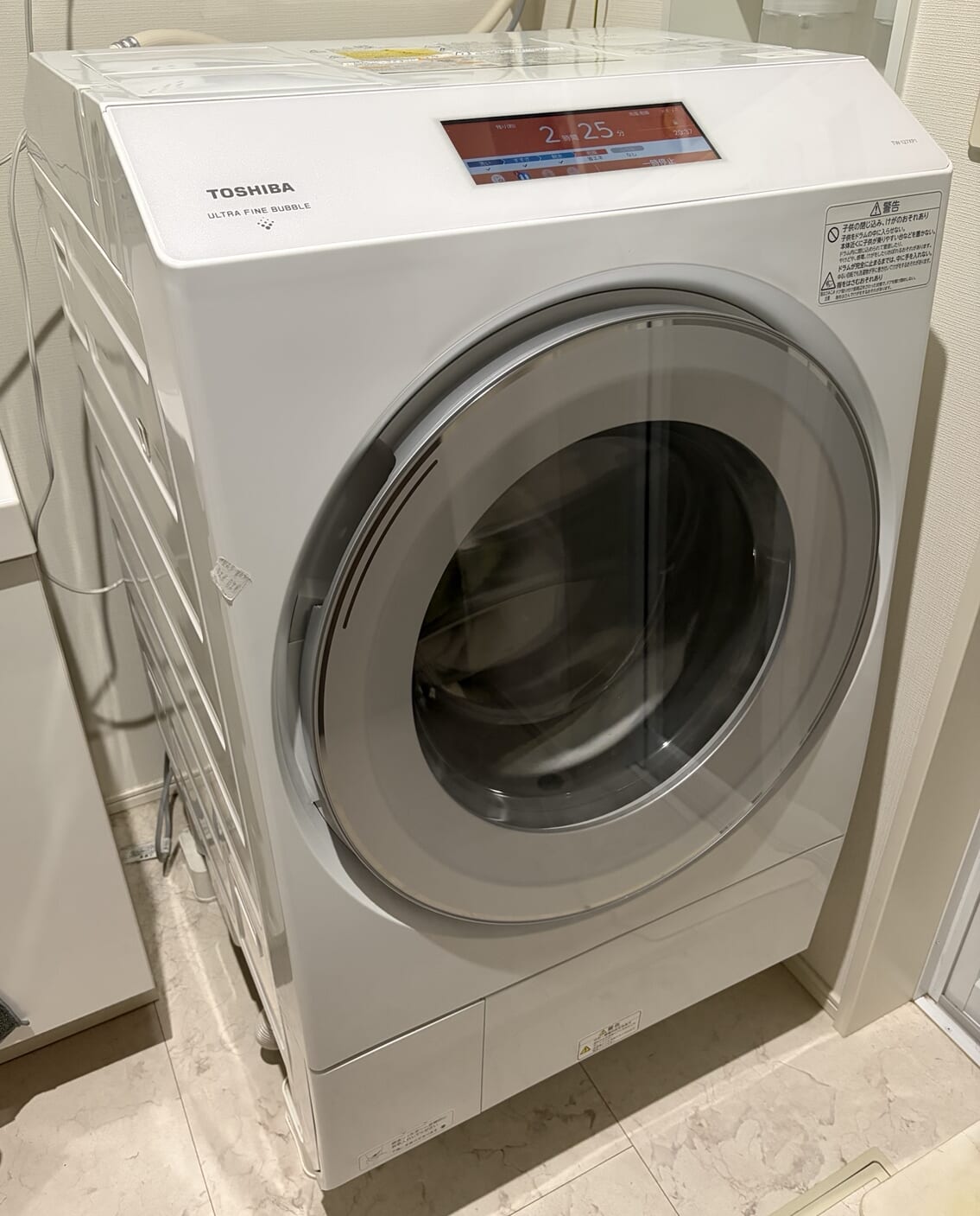 4人家族で使用している東芝ZABOONのドラム式洗濯乾燥機
